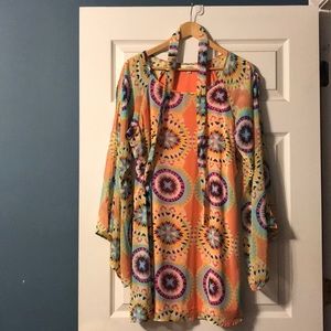 Multi Colored Chiffon Dress